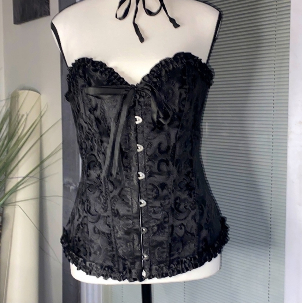 Elegant Black Lace Corset